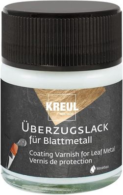KREUL 99400 - Überzugslack im 50 ml Glas, hochglänzender, transparenter Schutz- und Ü