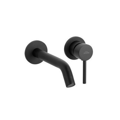 Unterputz Waschtischarmatur Wasserhahn DAFNI Mischbatterie für Badezimmer in Schwarz