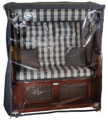 Die original Strandkorb-King Schutzhülle 147cm Breite, anthrazit, schwere Ausführung,