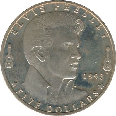 Marshall Islands 5 Dollars 1993 Elvis Presley*