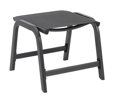 Easy Hocker Aluminium / Textilene, anthrazit / anthrazit