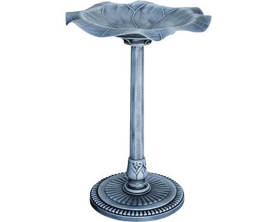 Vogeltränke aus Kunstoff, steinfarben