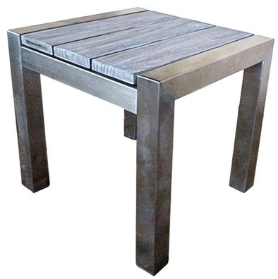 Beistelltisch Majuro Teak A-grade geölt, Edelstahl