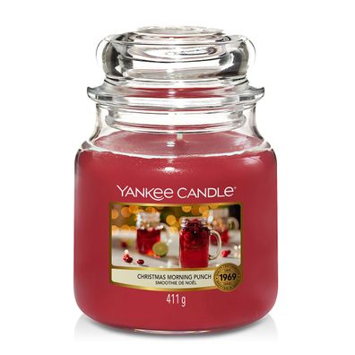 Yankee Candle Christmas Morning Punch Duftkerze Mittleres Glas 411 g
