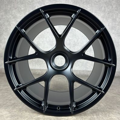 Porsche 992 12x21" ET45 Original 992 S/T GT3 Felge Magnesium 9GT601025BK Schwarz