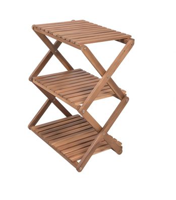 Pflanzregal TULSA mit 3 Ebenen Akazie, geölt