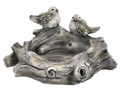 Gartenfigur VÖGEL, Vögel mit Vogelbad