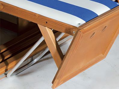 Höhenverstellung der Fußstützen für 2 Sitzer 
und 2 Sitzer XL