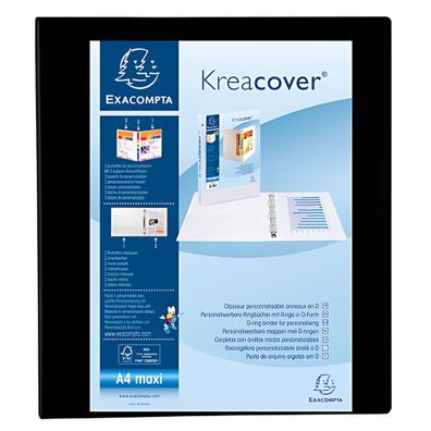 Exacompta Ringb A4 KC 3seit R 63mm 4R 40mm sw