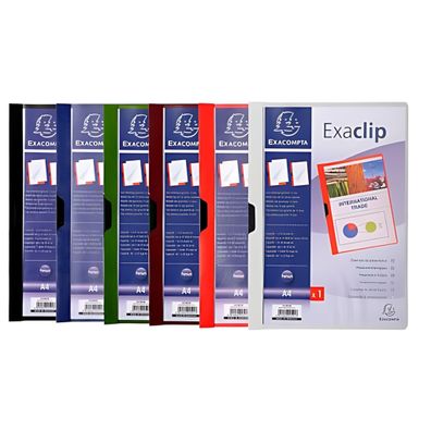 Exacompta Klemmmappe Exa-Clip 30Bl rot