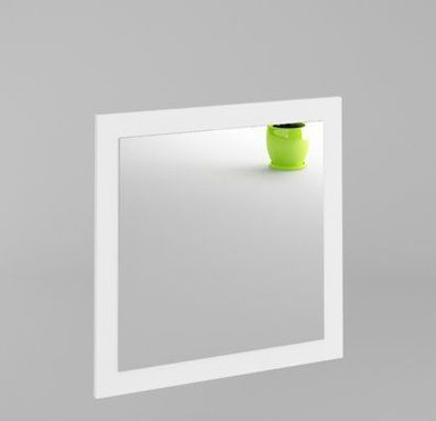 Spiegel Gama WS4 – 60 cm x 60 cm x 2 cm in Weiß Hochglanz