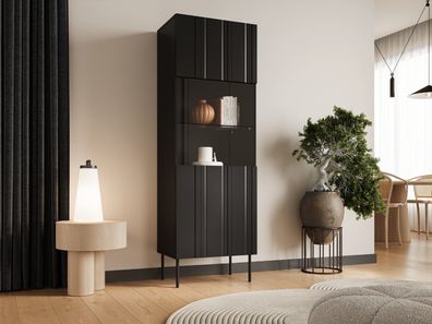 Vitrine Isla 60 mit eins Drehtüren Modern Schrank Wohnzimmer Kollektion