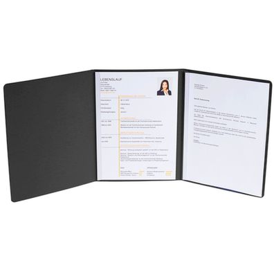 Exacompta Bew-mappe 3tlg 2Kl Leinen sw