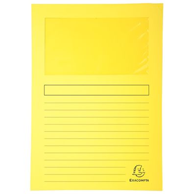 Exacompta Fenstermappe A4 Forever gelb 25St