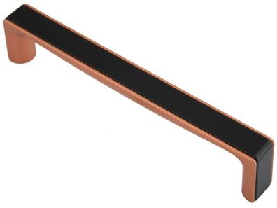 Möbelgriff BA 160mm Küchengriff Kupfer & Schwarz Schrankgriff zweifarbig modern