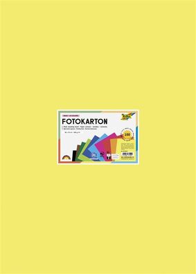 Fotokarton 300 g/qm, 100 Bogen 50 x 70 cm, 10 Farben