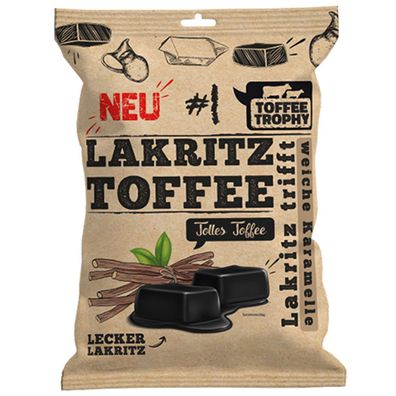 Toffee Trophy Lakritz Toffee einzeln verpackte weiche Toffees 200g