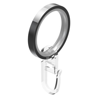 Interdeco Ringe mit Einlage 35/28 mm für Stange 20 mm Ø Chrom