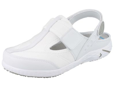 Safety Jogger Aliza Damen Berufsschuhe Reinraum Clogs aus dehnbarem Lycra weiss