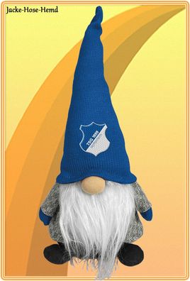 TSG 1899 Hoffenheim Weihnachtswichtel Zwerg Logo Wappen Blau Weiß Gr. 18x10cm NEU