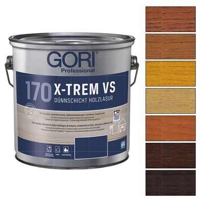GORI 170 X-TREM VS 2.5 LTR Dünnschichtlasur Holzlasur Holzschutzlasur UV-Schutz