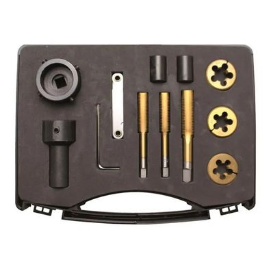 BGS-1988 Gewindebohrer & Schneideisen-Satz für Radmuttern & Bolzen, 12-tlg