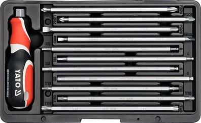 Schraubendreher Satz + Bits 22in1 PH+PZ+Flach+Torx+HEX 12-teilig