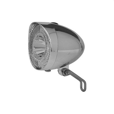 Scheinwerfer Batterie 20 Lux Klassik LED Schalter chrom