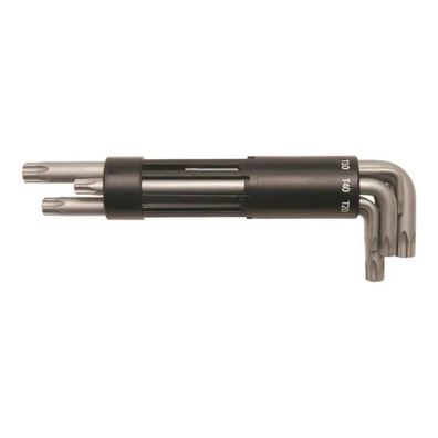 BGS-805 Winkelschlüssel-Satz mit Stirnbohrung T-Profil extra lang T10-50 8-tlg