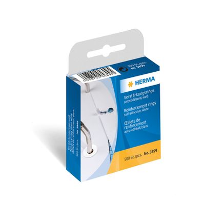 HERMA Lochverstärkungsringe 12mm weiß 500 St./Pack