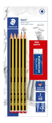 Staedtler Bleistift + Radierer BK 100% PEFC 4007817119099