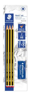 Staedtler Bleistift + Radierer BK 100% PEFC 4007817120149