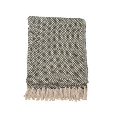 Plaid, dunkelgrün aus Baumwolle, 2128000 1 St