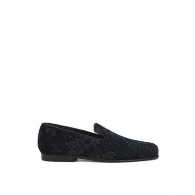 Etro Blue Leather Slip-On Loafers