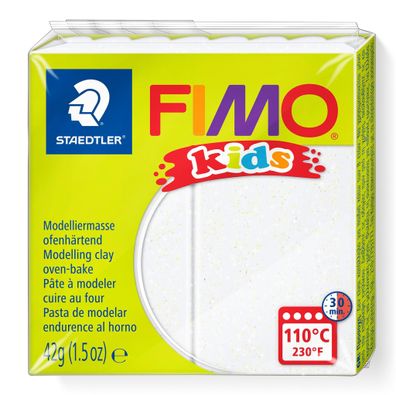 Staedtler Mod. masse Fimo kids weiß glitter