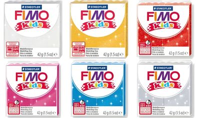 Staedtler Mod. masse Fimo kids rot glitter