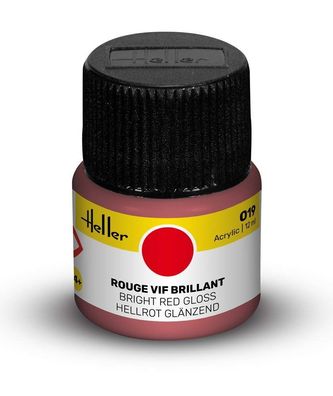 Heller 9019 Acrylic Colour 019 Bright Red Gloss - NEU