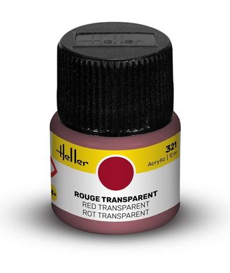 Heller 9321 Acrylic Colour 321 Red Transparent - NEU