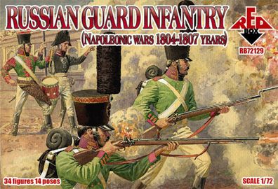 Red Box 1:72 RB72129 Russian gurad infantry, 1804-1807 - NEU
