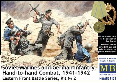 Master Box Ltd. 1:35 35152 Soviet marines and German infantry, andt - NEU