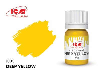 ICM 1003 BASIC COLORS Deep Yellow bottle 12 ml - NEU