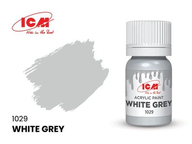ICM 1029 GREY White Grey bottle 12 ml - NEU