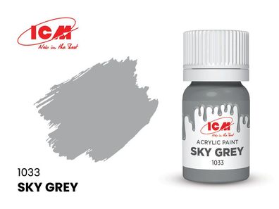 ICM 1033 GREY Sky Grey bottle 12 ml - NEU