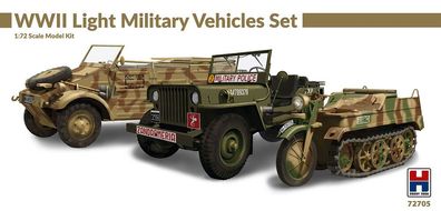 Hobby 2000 1:72 72705 WWII Light Military Vehicles Set - NEU