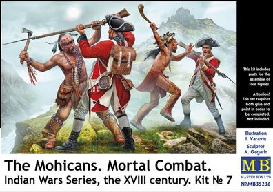 Master Box Ltd. 1:35 35236 The Mohicans. Mortal Combat. Indian Wars Series, the XVIII