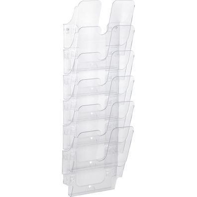 Durable Prospektspenderset A4 6tlg tr Flexiplus Wandmontage