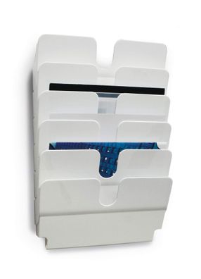 Durable Prospektspenderset A4 quer ws 6tlg Flexiplus Wandmontage