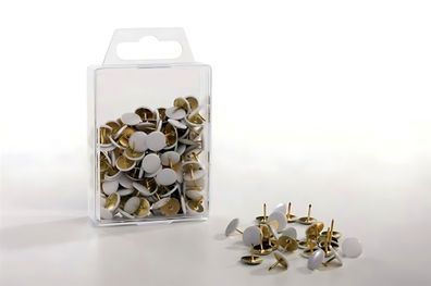 Durable Reißnagel, Ø 10 mm, überkapselt, weiß, Dose mit 120