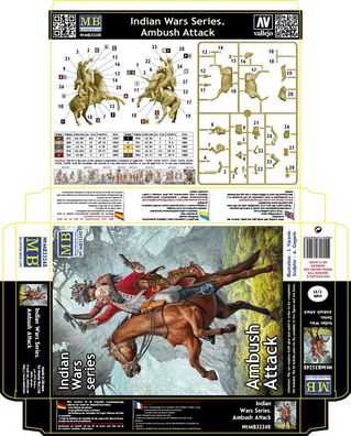Master Box Ltd. 1:35 35248 Indian Wars Series. Ambush Attack - NEU