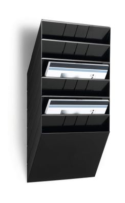 Durable Prospektspenderset A4 quer sw Flexiboxx 6 Fächer